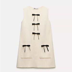 Zara Mini dress with contrasting bows